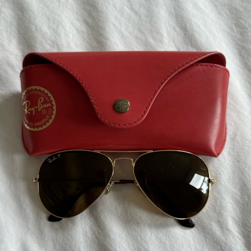 Rayban Women’s Polarized Classic Aviator Sunglasses